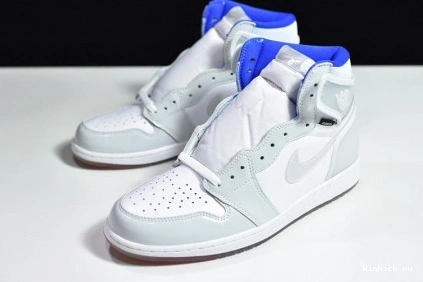 1 WHITE RETRO - BLUE JORDAN HIGH RACER ZOOM 0726